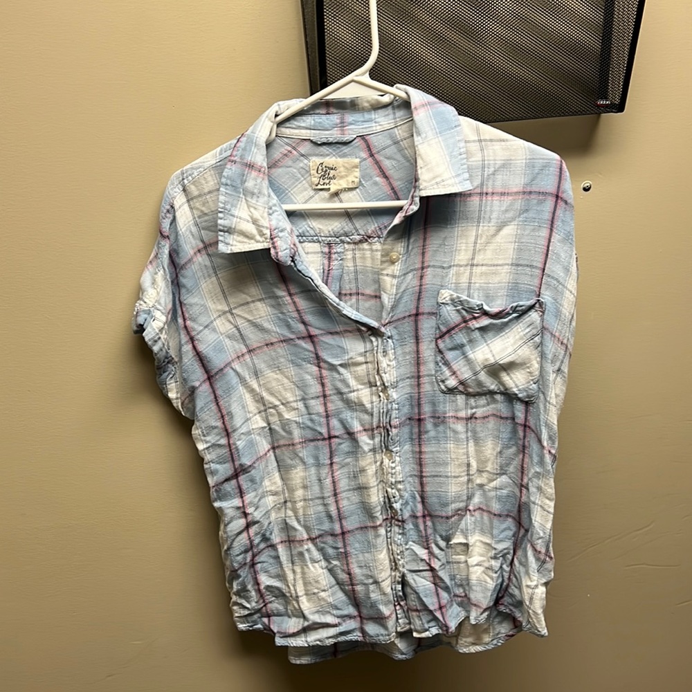 Plaid blouse